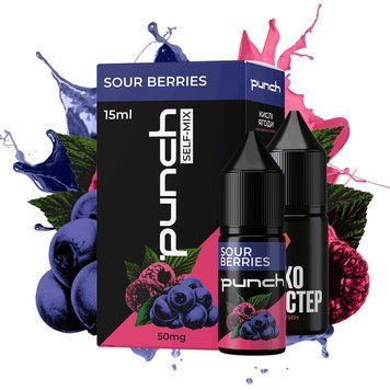 Набір для самозамісу Punch Sour Berries (Кисла Малина Чорниця) 15ml 460404 &mdash; купити в Podyk.com.ua