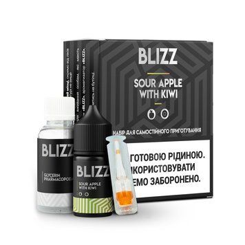 Набір для самозамісу Blizz Sour Apple With Kiwi (Кисле Яблуко Ківі) 30ml 460879 &mdash; купити в Podyk.com.ua